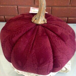 Purple Velvet 8"D Pumpkin